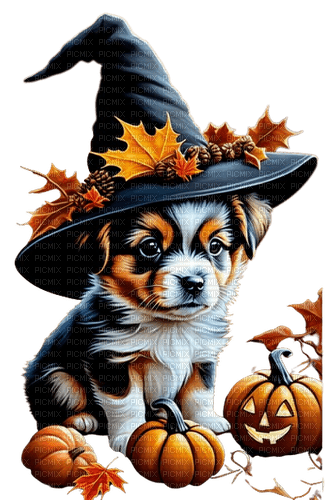 loly33 chien automne - png gratis