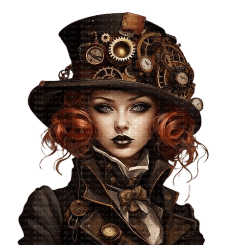 loly33 femme Steampunk - фрее пнг
