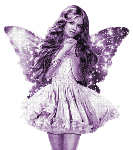 Y.A.M._Fantasy fairy purple - GIF animado gratis