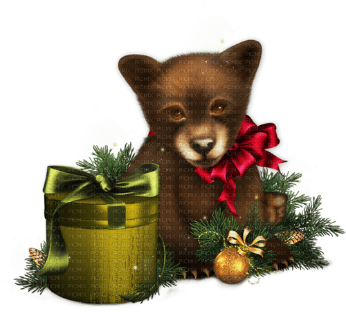 christmas bear by nataliplus - nemokama png