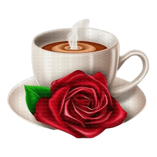 cup/rose - zdarma png