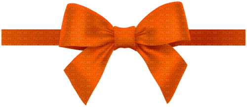 Orange Bow-RM - gratis png