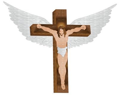 Kaz_Creations Easter Deco Jesus Christ On Cross - PNG gratuit