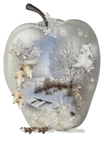 Apple Landscape Winter - Bogusia - png gratis