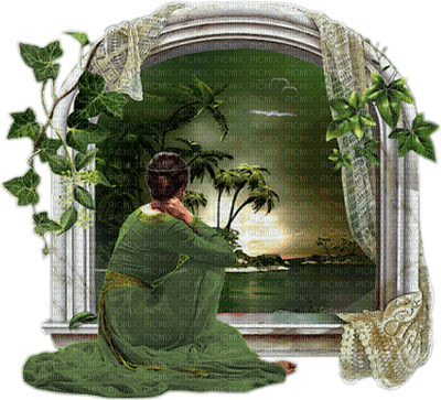 woman at window bp - png grátis