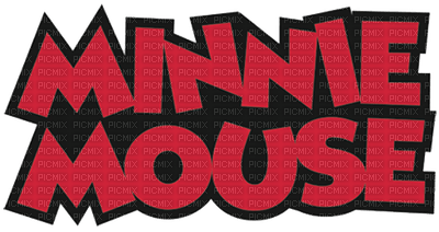 Kaz_Creations Logo Text Minnie Mouse - PNG gratuit