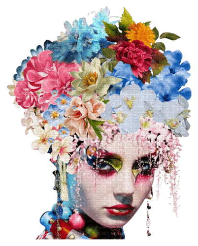 Цветочный портрет - ücretsiz png