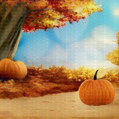 Autumn Day with Pumpkins - Free PNG