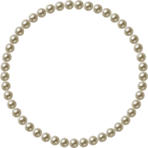 ✶ Pearl Circle Frame {by Merishy} ✶ - ilmainen png