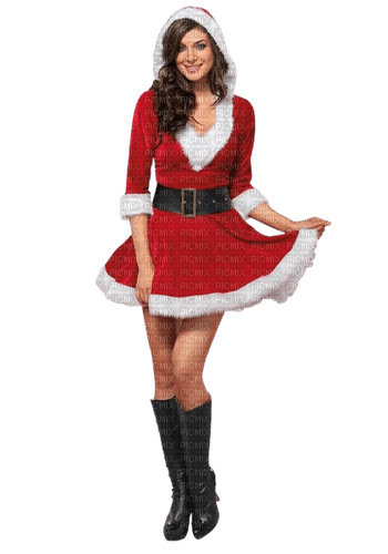 woman santa - png gratis