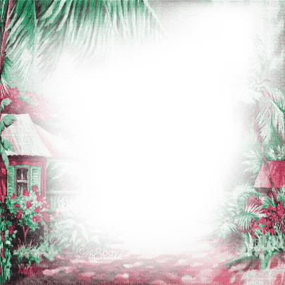 soave frame summer tropical beach house - kostenlos png