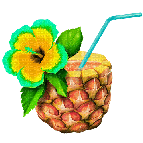 Pineapple.Yellow.Teal - png gratuito
