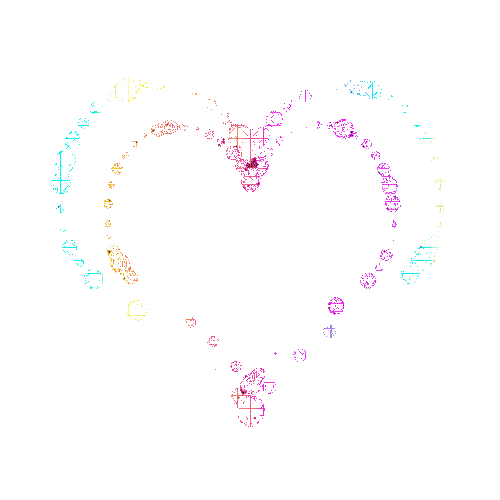 abstract heart - GIF animé gratuit