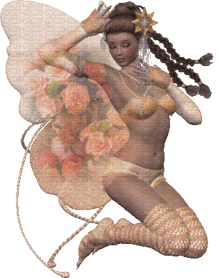 femme papillon - Δωρεάν κινούμενο GIF