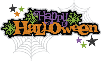 Kaz_Creations Logo Text Happy Halloween - ingyenes png