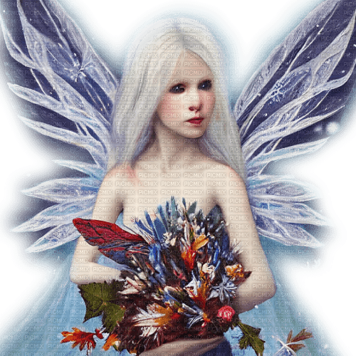 kikkapink winter fairy fantasy  girl - nemokama png