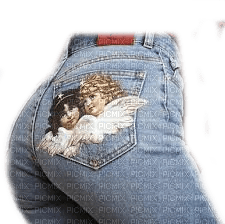 woman jeans femme - 免费PNG