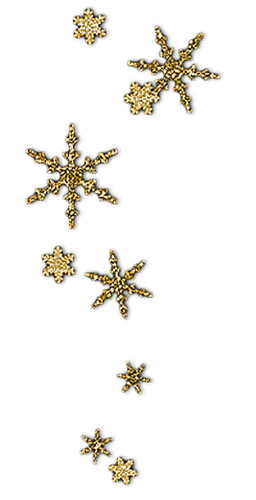 Yellow Snowflakes - zdarma png
