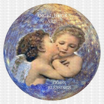 Angel Babies hugging in Globe - фрее пнг