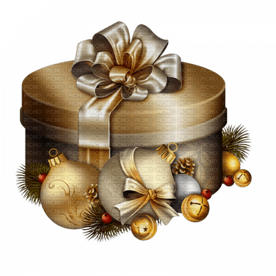 Christmas gold bp - PNG gratuit