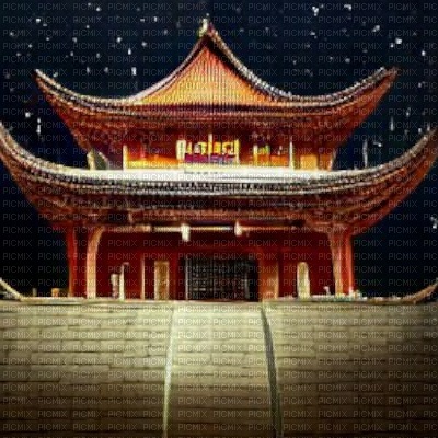 Oriental Background at Night - ingyenes png