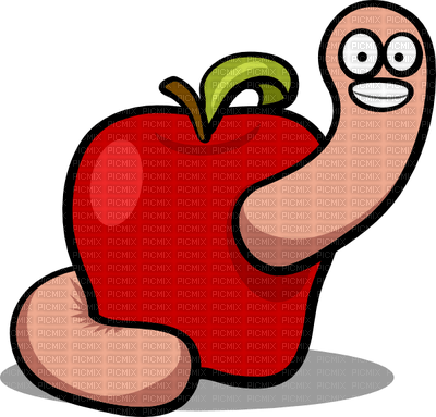 apple worm - gratis png