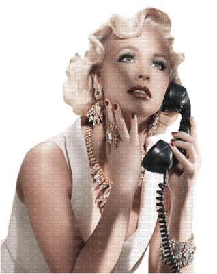 Kaz_Creations Woman Femme Telephone - bezmaksas png