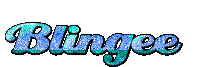Blue Blingee logo - Безплатен анимиран GIF