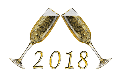 Uusi-Vuosi 2018, New Year 2018 - darmowe png