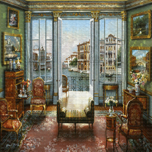 Rena Venedig Hintergrund Raum Room - Besplatni animirani GIF