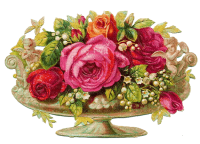 Kaz_Creations Victorian Flowers - png gratuito