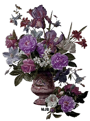 loly33 vase fleur - GIF animado grátis