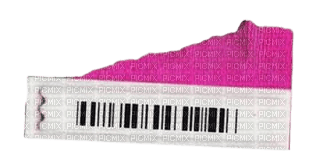 pink paper scrap - zadarmo png