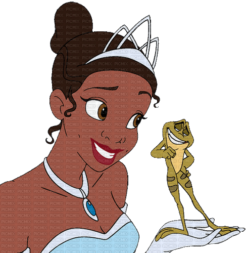 la princesse et la grenouille - Darmowy animowany GIF