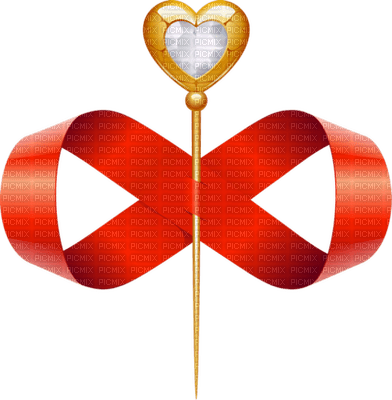 Kaz_Creations Deco Scrap Heart Pin Ribbon - png gratuito