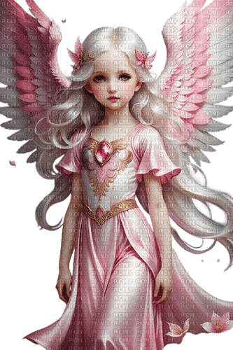 fairy pink daisy - PNG gratuit
