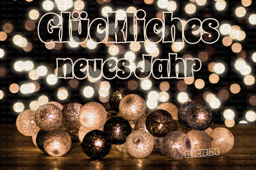 frohes neues jahr - Free animated GIF