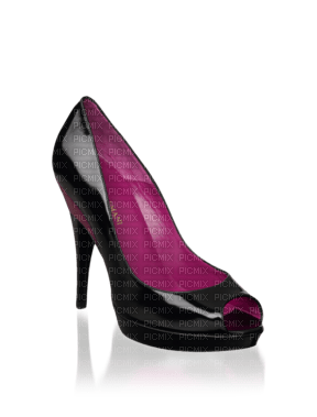 Shoes Violet Black - Bogusia - png ฟรี