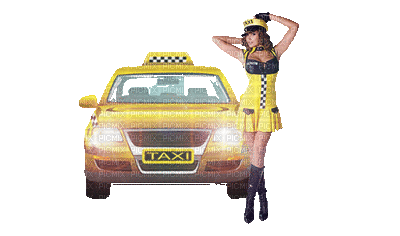 Taxi - Bezmaksas animēts GIF