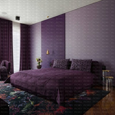 Purple Bedroom Background - фрее пнг