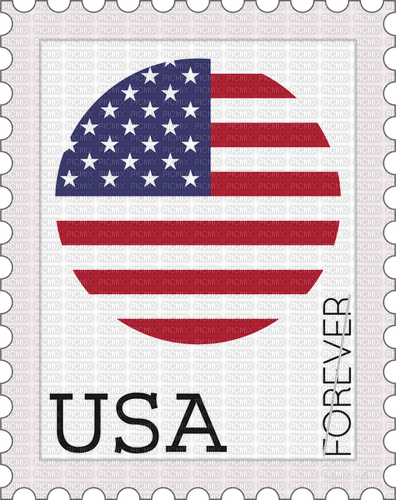 Stamp Indepedence Day Usa - Bogusia - gratis png