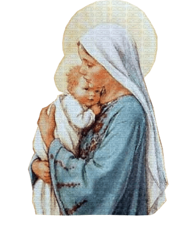Jungfrau Maria mit Kind - gratis png
