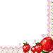 Strawberries Border - Zdarma animovaný GIF