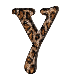 Lettre Y. Leopard - PNG gratuit