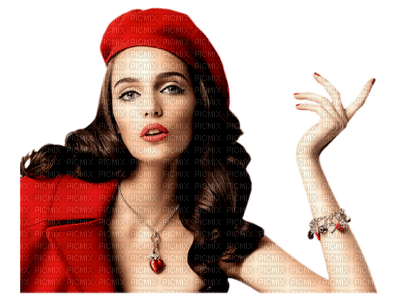 woman in beret bp - фрее пнг