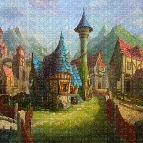 Fantasy Vintage Village - безплатен png