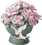 Pink Roses Glitter - Gratis animeret GIF