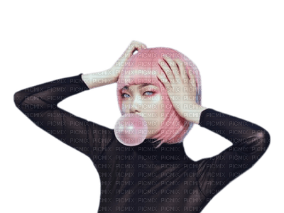 woman pink hair bp - besplatni png
