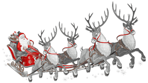 soave deco christmas santa claus sled sleigh - Free PNG