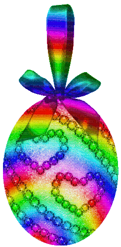 Animated.Egg.Rainbow - KittyKatLuv65 - Бесплатный анимированный гифка